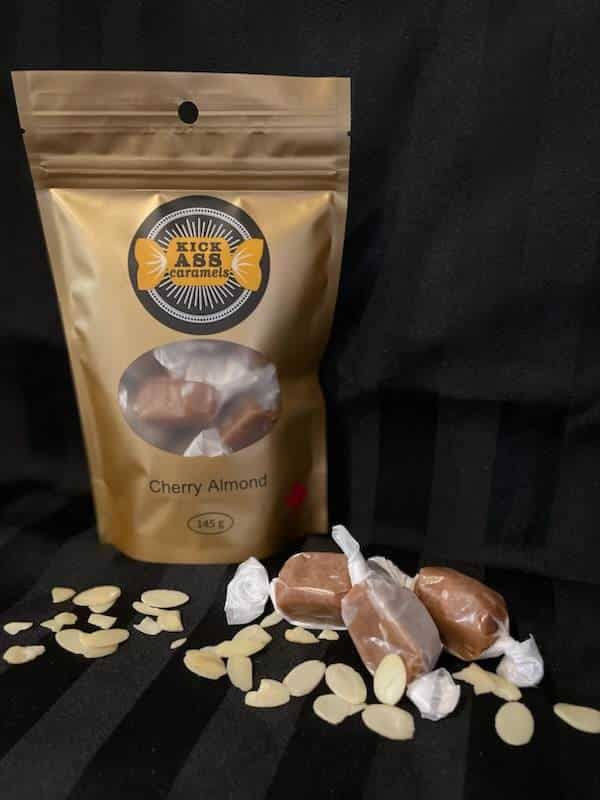 Cherry Almond Caramels
